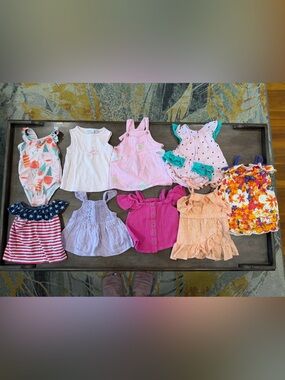 Baby Girls Mixed Summer Tops and Rompers - Multi Color